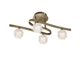 Ice Antique Brass Ceiling Lights Mantra Semi Flush Fittings